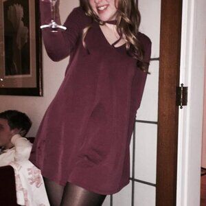 Plum Mini Dress